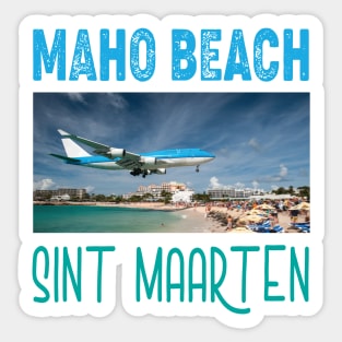 Maho beach, Sint Maarten Sticker